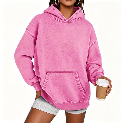 Sweat à capuche ample unisexe