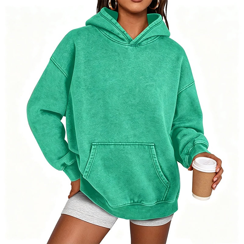 Sweat à capuche ample unisexe