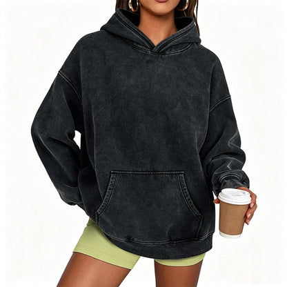 Sweat à capuche ample unisexe
