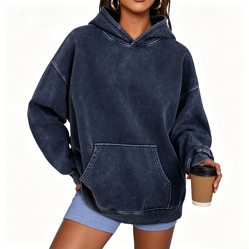 Sweat à capuche ample unisexe