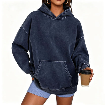 Sweat à capuche ample unisexe