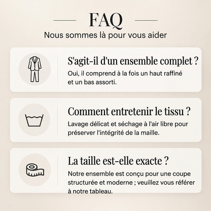 Ensemble survêtement à col tailleur et pantalon en sergé pour homme