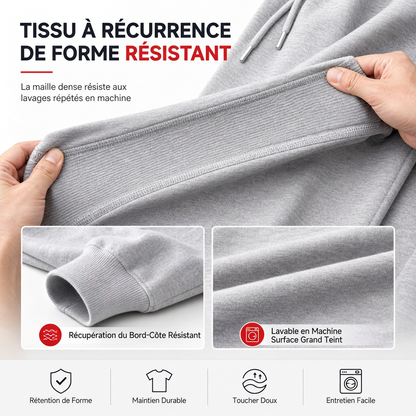 Ensemble de survêtement à capuche et pantalon long à imprimé lettres pour hommes, coupe ample