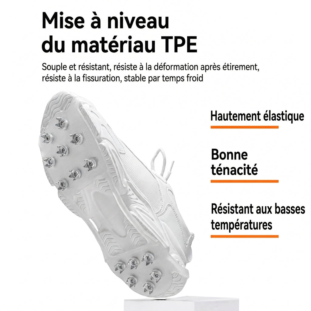 Coques à pointes antidérapantes, crampons pour la marche sur neige et l'alpinisme en extérieur