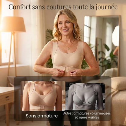 🌸✨ Soutien-gorge à fermeture avant et correcteur de posture – Sans armatures, pour le dos.【Achetez-en 1, obtenez-en 1 gratuitement】