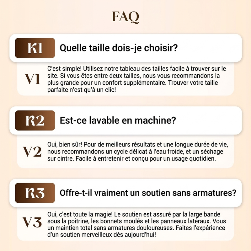 【✨1 acheté, 1 offert✨】💕Grande taille de sous-vêtements
