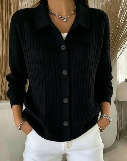 Cardigan en maille décontracté et ample pour femme