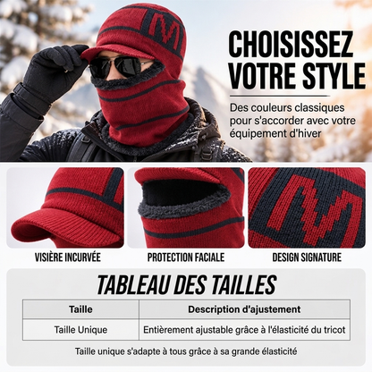 Bonnet tricoté d'hiver chaud pour homme