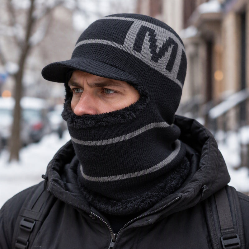 Bonnet tricoté d'hiver chaud pour homme