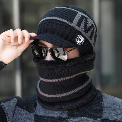 Bonnet tricoté d'hiver chaud pour homme