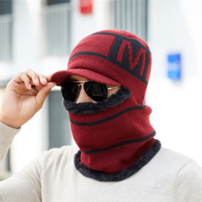 Bonnet tricoté d'hiver chaud pour homme