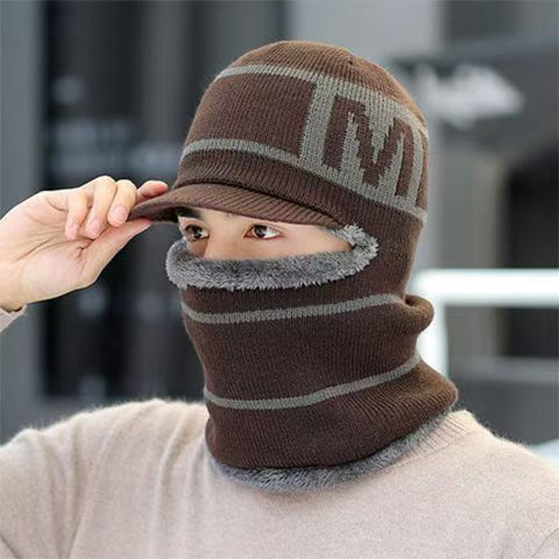 Bonnet tricoté d'hiver chaud pour homme