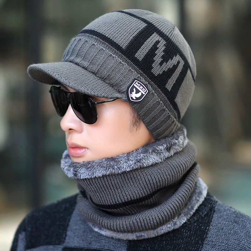 Bonnet tricoté d'hiver chaud pour homme