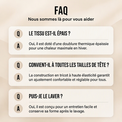 Bonnet tricoté d'hiver chaud pour homme