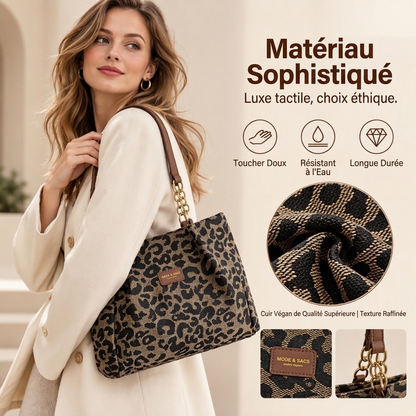 🎁Nouveautés 2026💥Dernier jour de soldes -50 %💥Grand cabas à imprimé léopard