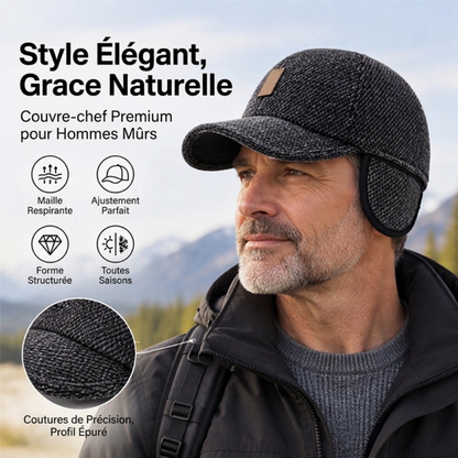 Casquette de baseball chaude pour homme avec protège-oreilles