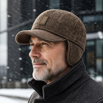 Casquette de baseball chaude pour homme avec protège-oreilles