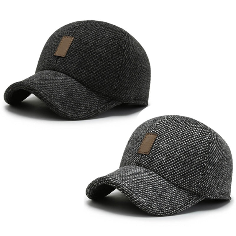 Casquette de baseball chaude pour homme avec protège-oreilles
