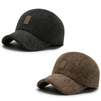 Casquette de baseball chaude pour homme avec protège-oreilles