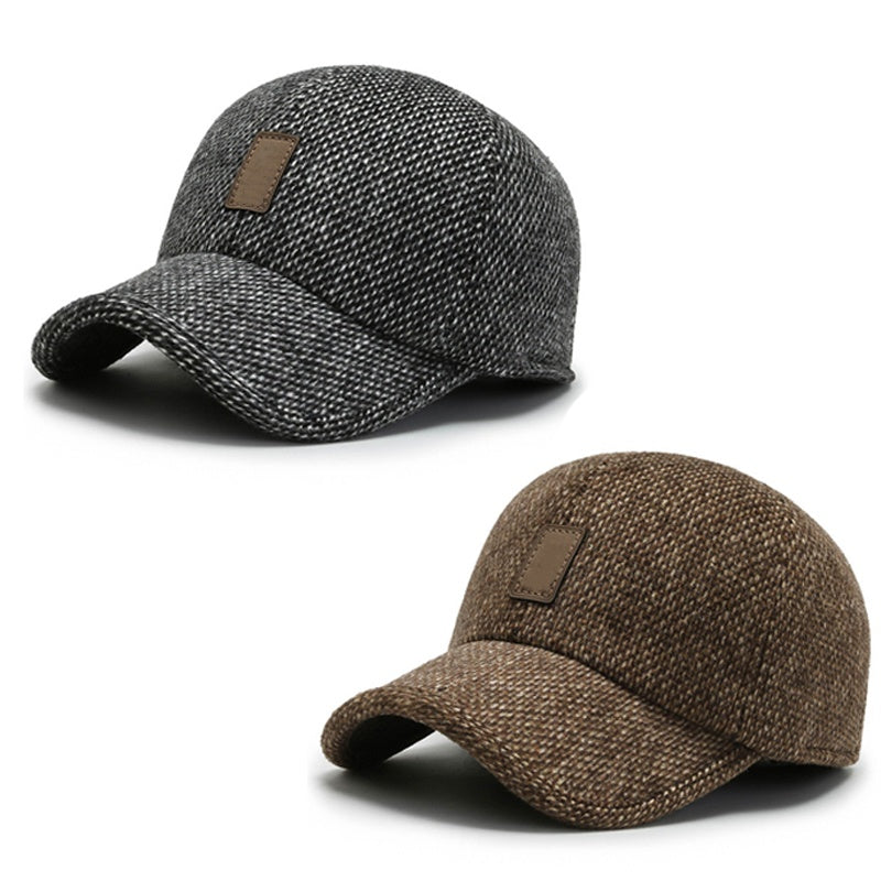 Casquette de baseball chaude pour homme avec protège-oreilles