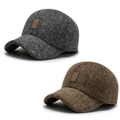 Casquette de baseball chaude pour homme avec protège-oreilles