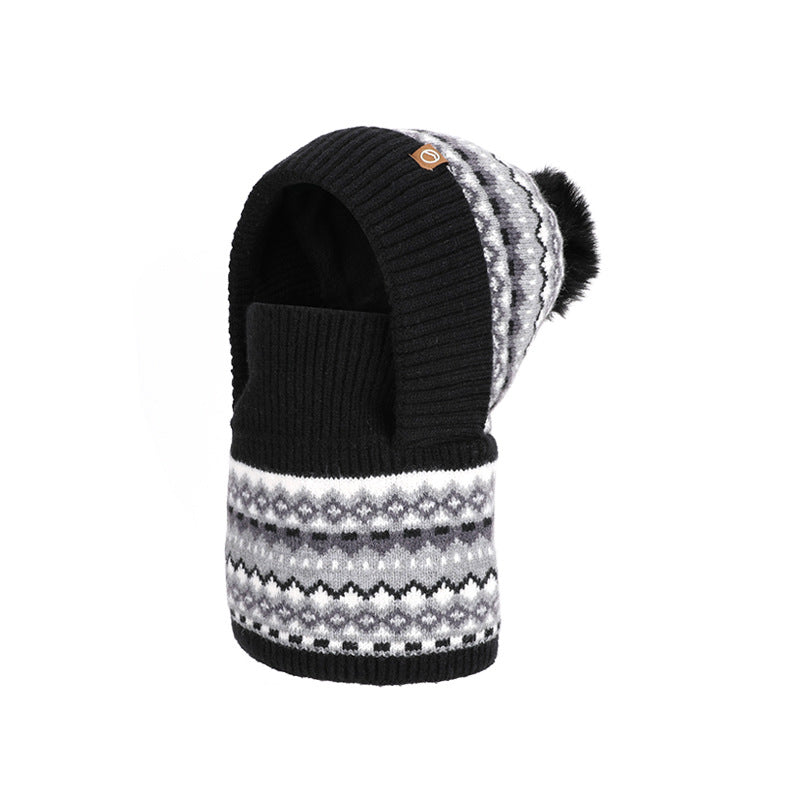 Cagoule thermique coupe-vent d'hiver pour enfants