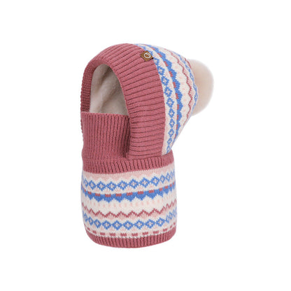 Cagoule thermique coupe-vent d'hiver pour enfants