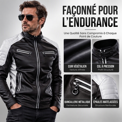 ✨ Veste à patchs à col montant pour homme, esprit vintage : facile à porter au quotidien 🧥