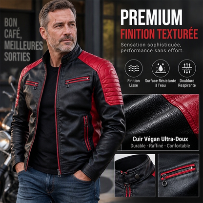 ✨ Veste à patchs à col montant pour homme, esprit vintage : facile à porter au quotidien 🧥