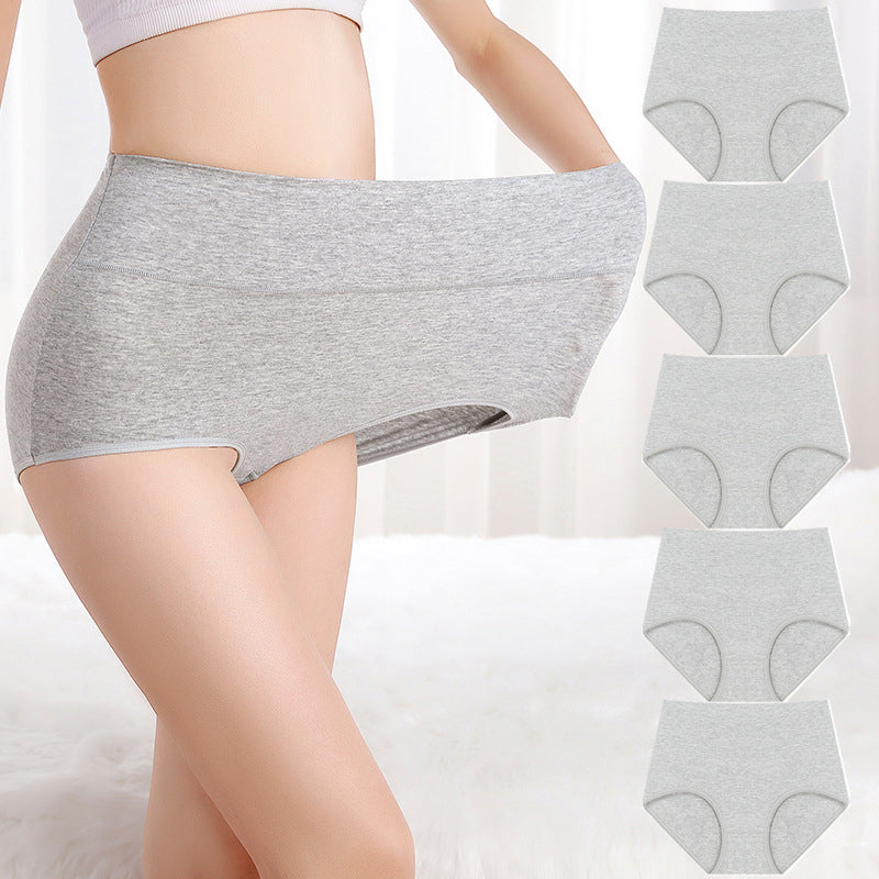 🌸 Lot de 5 culottes femme Bekväma à taille haute – Gainantes et respirantes