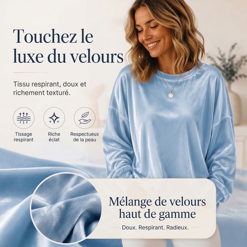 Haut décontracté à manches longues et col rond pour femme - Un essentiel quotidien pour toutes les occasions 🌿