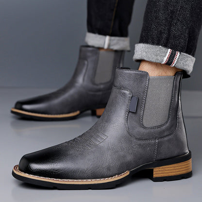 Bottes Chelsea Vintage À Enfiler Pour Homme