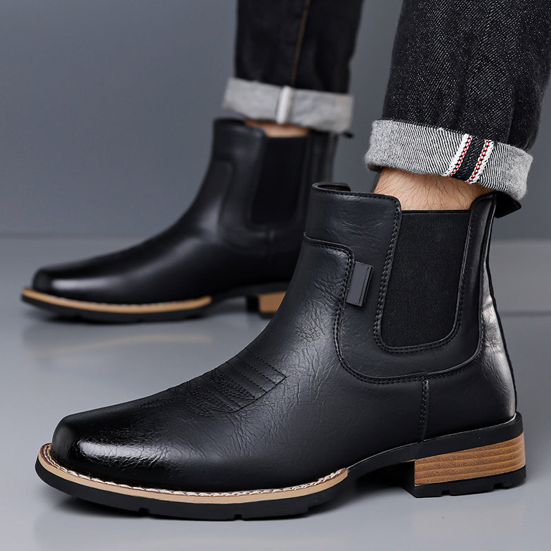 Bottes Chelsea Vintage À Enfiler Pour Homme