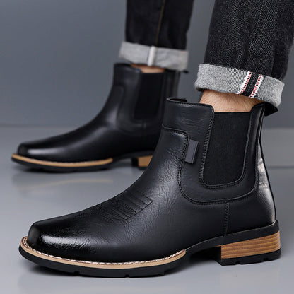 Bottes Chelsea Vintage À Enfiler Pour Homme