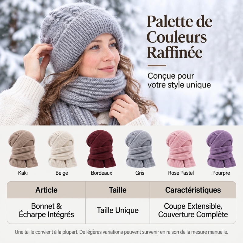 Écharpe à capuche chaude d'hiver pour femmes