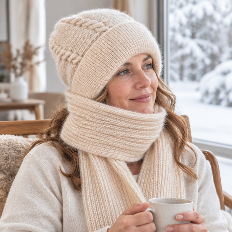 Écharpe à capuche chaude d'hiver pour femmes