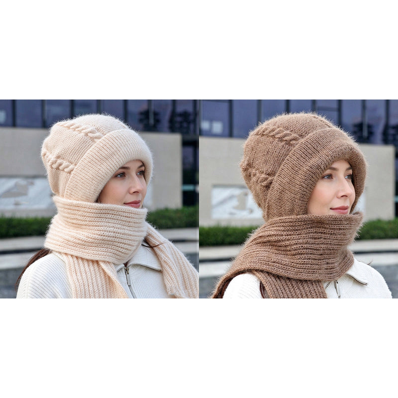 Écharpe à capuche chaude d'hiver pour femmes