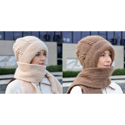 Écharpe à capuche chaude d'hiver pour femmes
