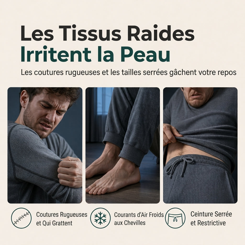 Ensemble de maison deux pièces avec haut vert à manches longues et pantalon vert à carreaux
