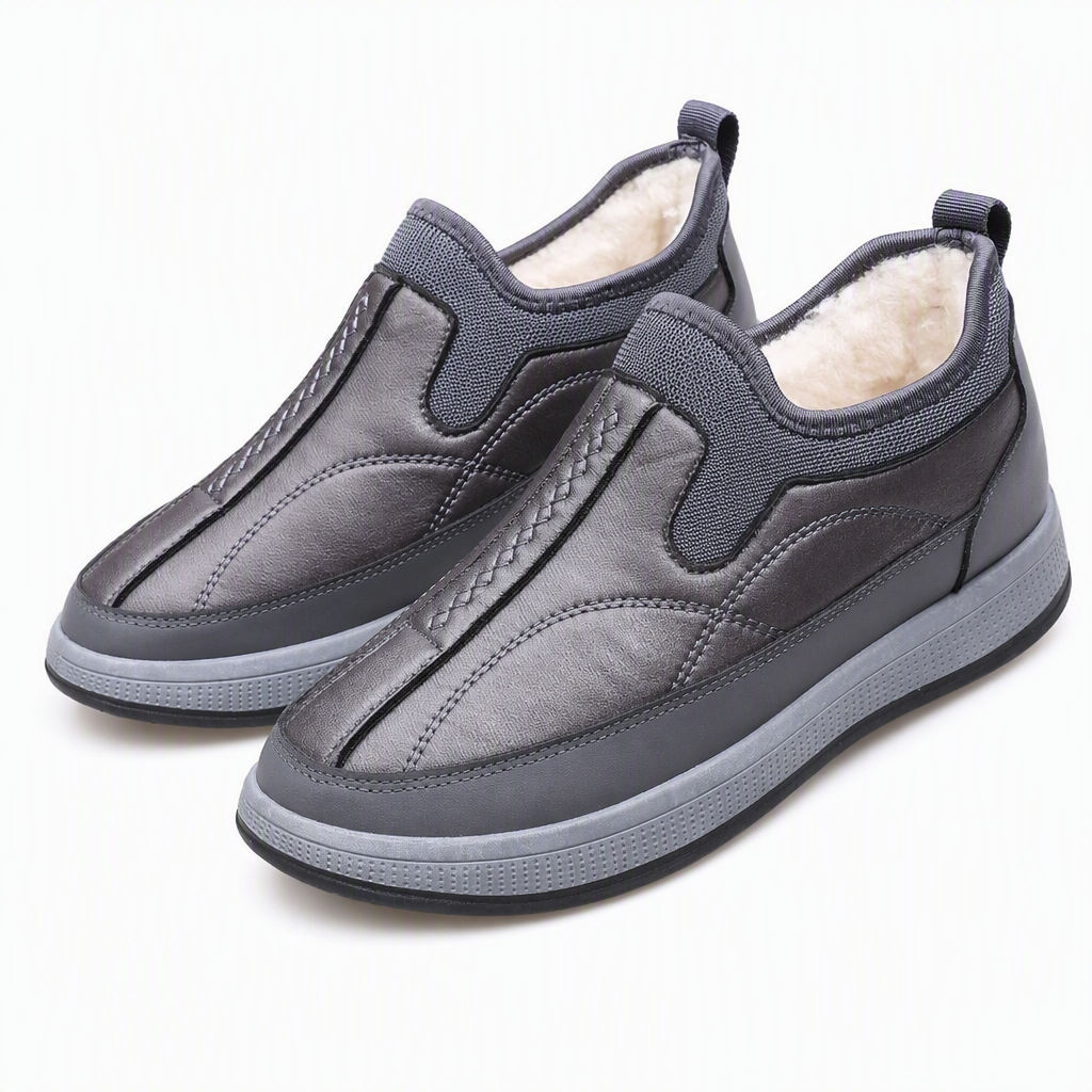 Chaussures hommes d'hiver chaudes et épaisses à enfiler