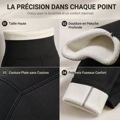 Pantalon de yoga thermique taille haute pour femmes