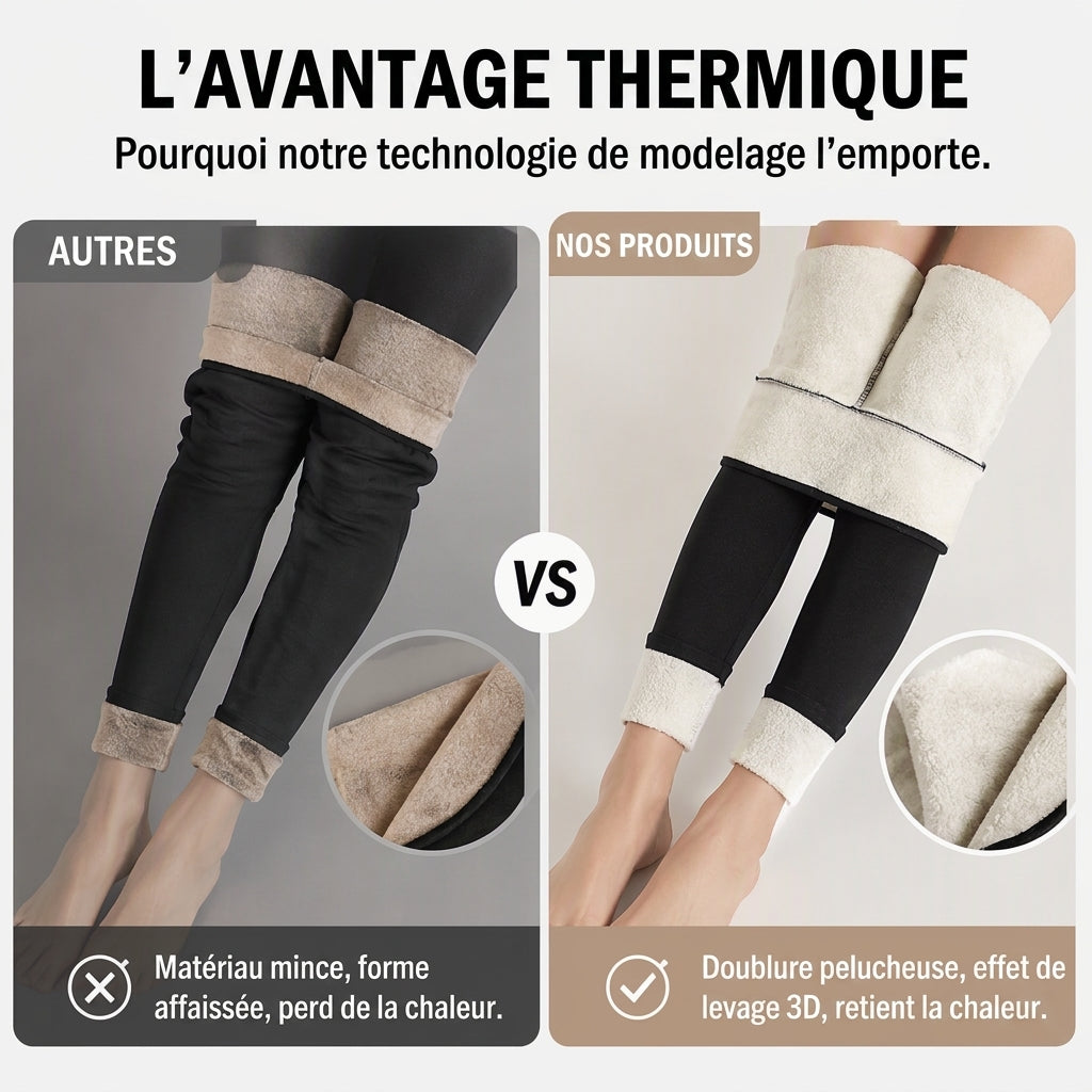 Pantalon de yoga thermique taille haute pour femmes