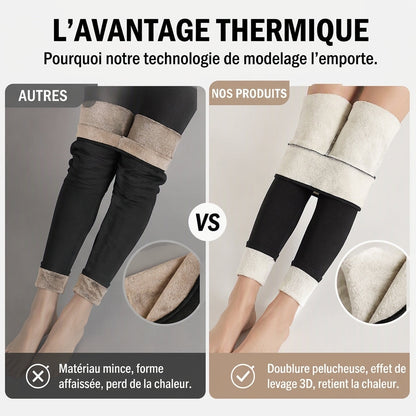 Pantalon de yoga thermique taille haute pour femmes