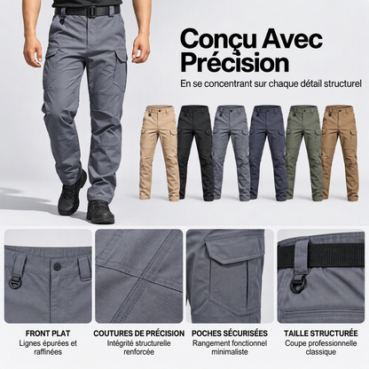 Pantalon cargo multipoche résistant pour homme