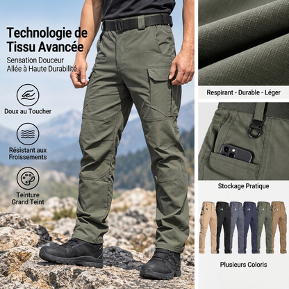 Pantalon cargo multipoche résistant pour homme