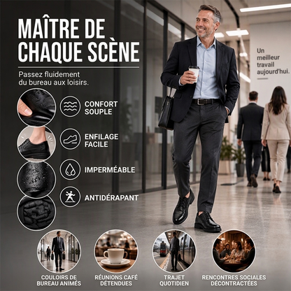 Chaussures habillées en cuir pour homme, style business