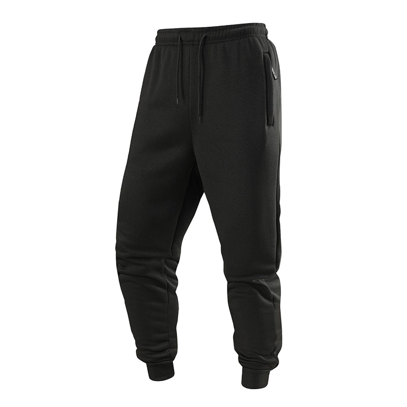 Men's Warm Joggers with Zipper Pockets