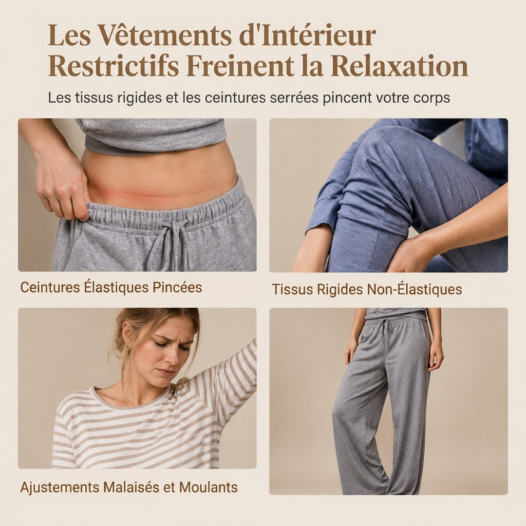 Ensemble de détente décontracté rayé pour femme, haut à manches longues et col V et pantalon à jambe large, deux pièces, coupe détendue