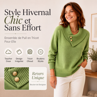 Pull en maille style décontracté et décontracté pour femmes