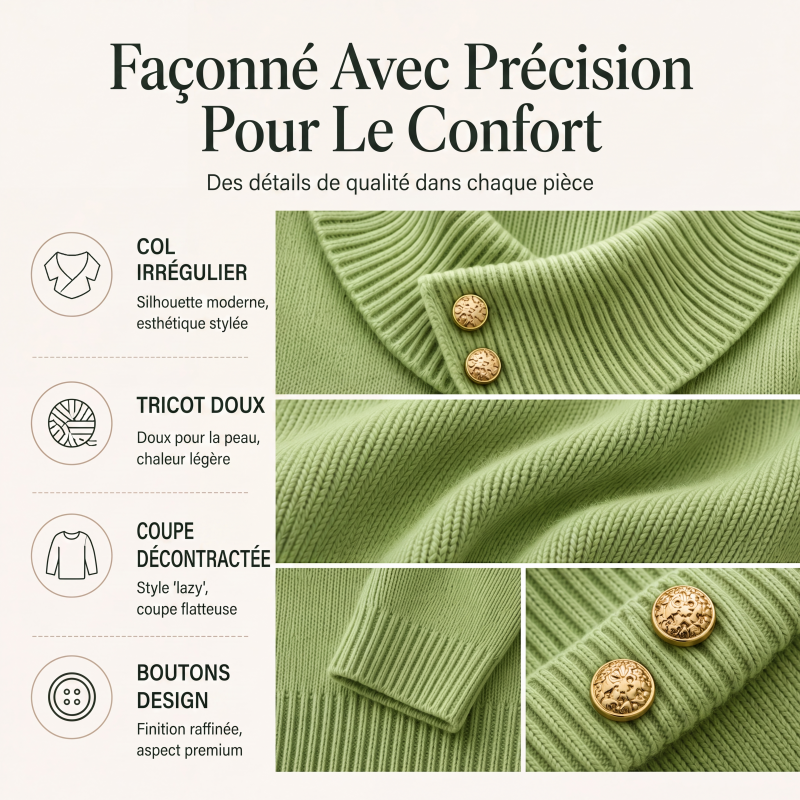 Pull en maille style décontracté et décontracté pour femmes